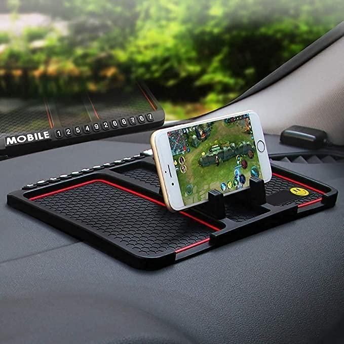 Slip-Proof, Skid-Resistant PVC Mat with Mount Phone Holder Stand
