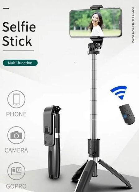 Tripod PRO (With In-Build Selfie Light and Bluetooth Remote)