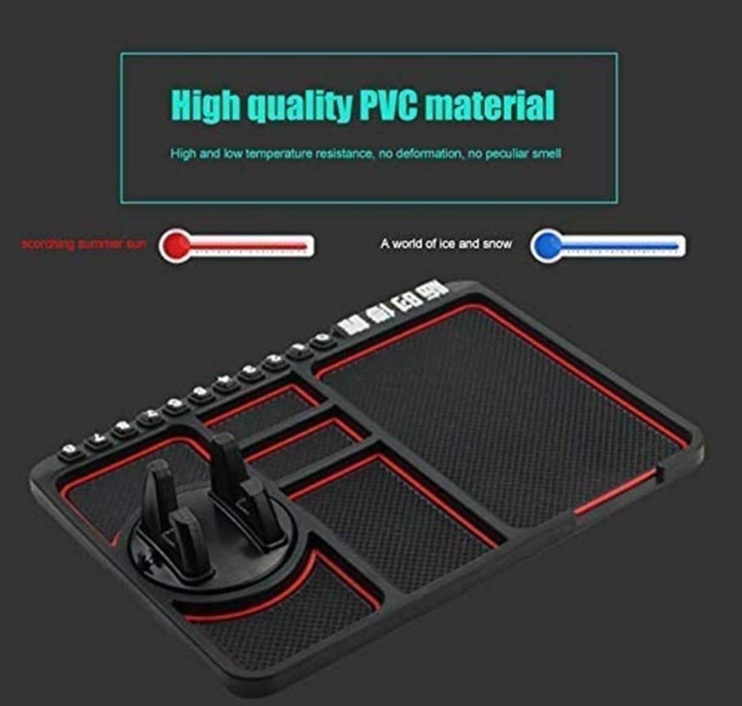 Slip-Proof, Skid-Resistant PVC Mat with Mount Phone Holder Stand
