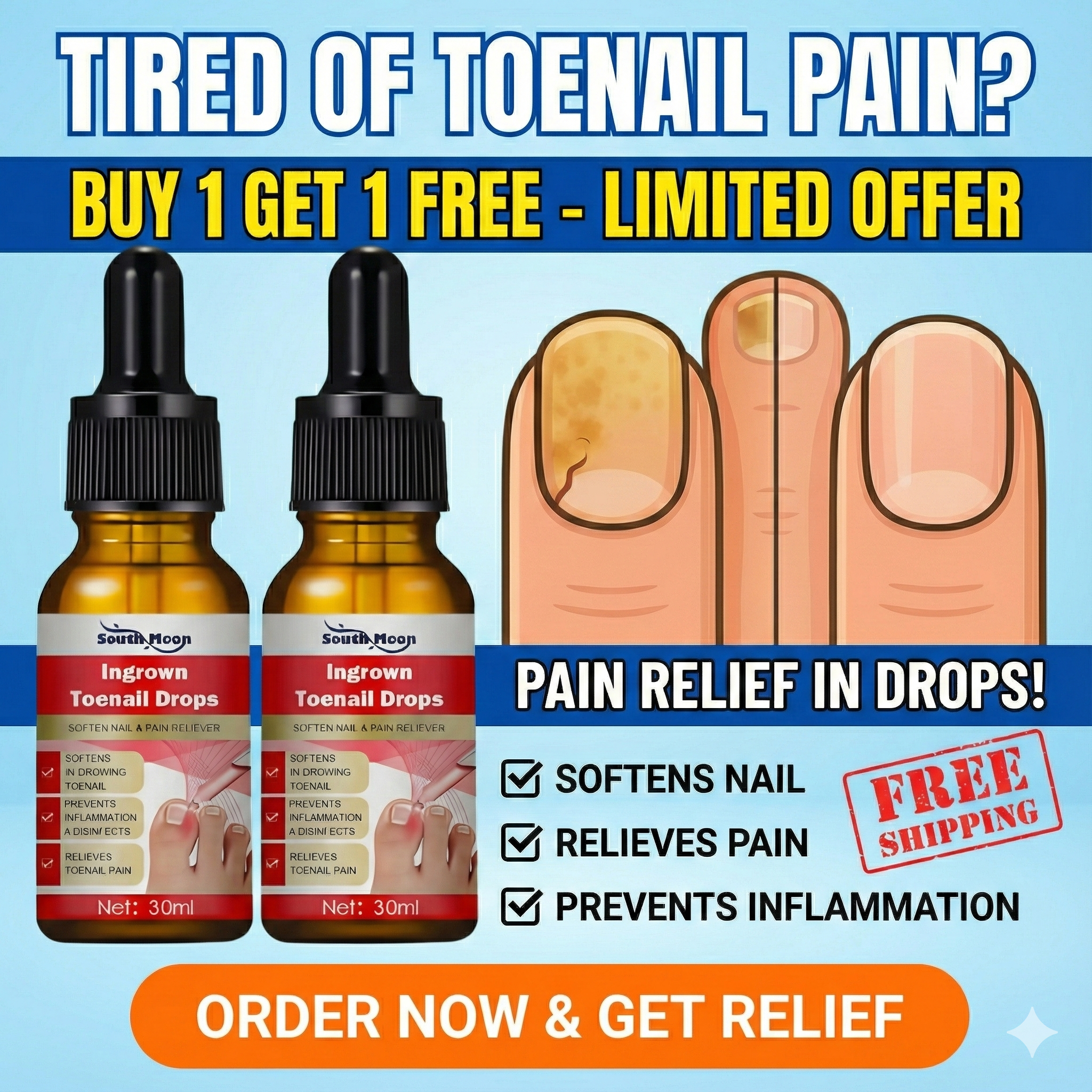 Toenail Nail Care Drops – 1+1 Free ✨ (கால் நக கேர்)