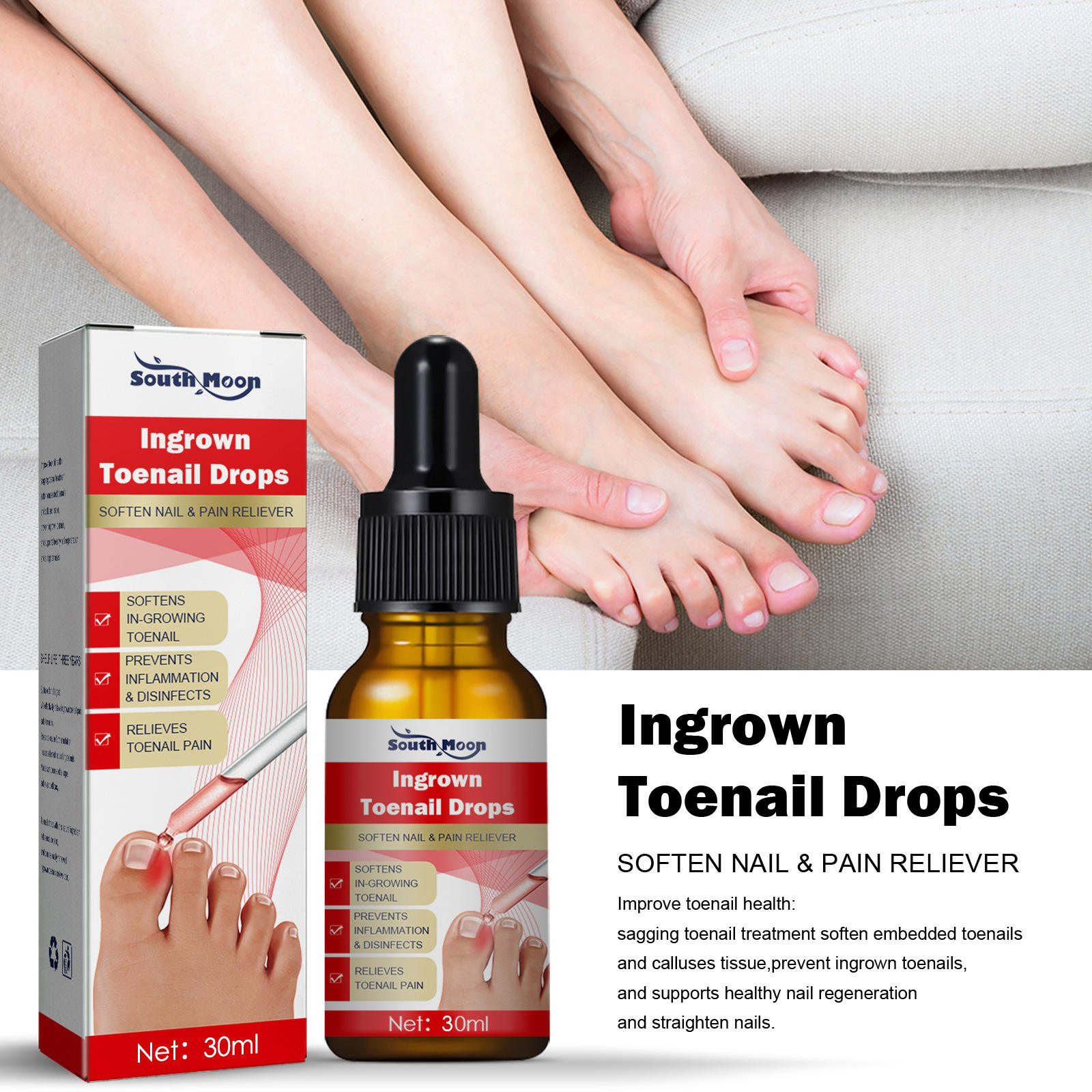 Toenail Nail Care Drops – 1+1 Free ✨ (கால் நக கேர்)