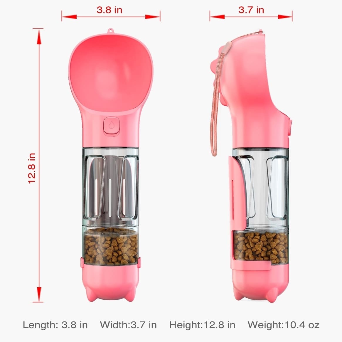 Portable 3-In-1 Travel Bottle For Pets